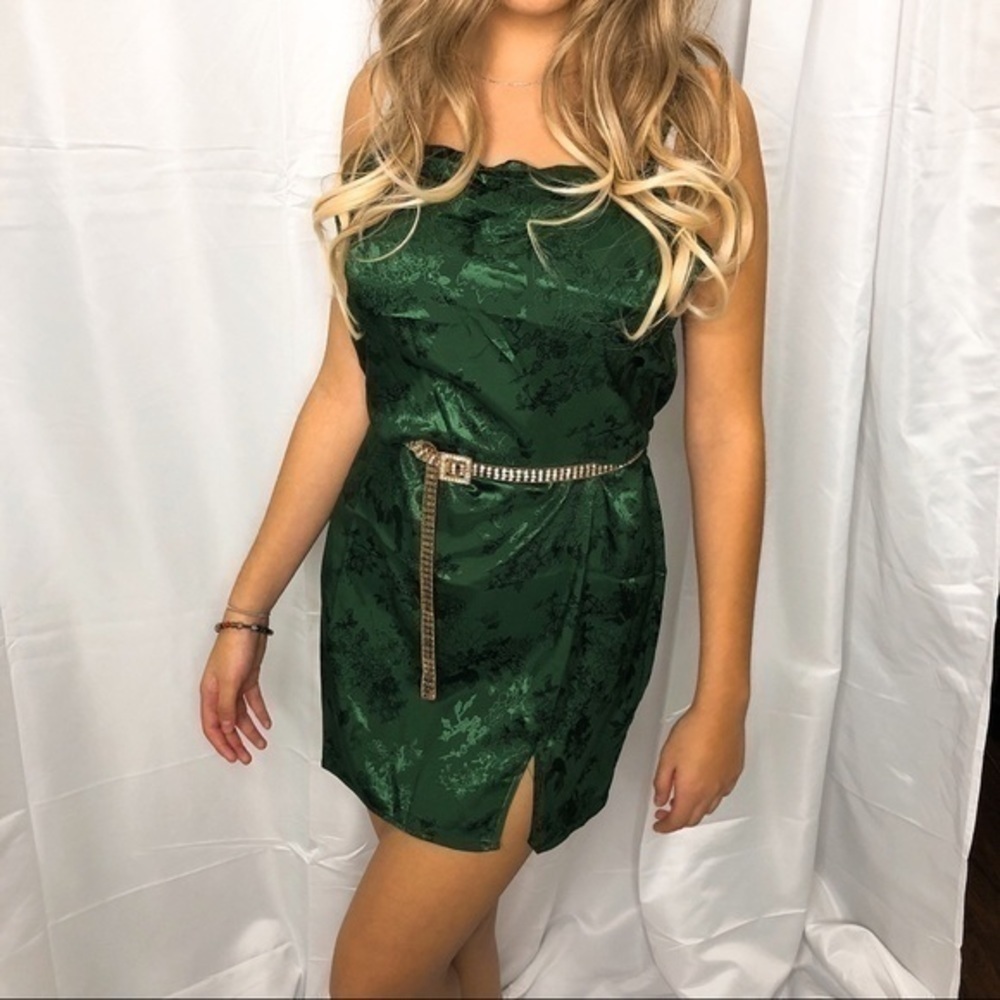 Green stain princess Polly mini cami dress - Picture 3 of 7